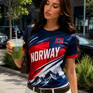 Norway Soccer Jersey, Custom Name & Number Shirt, Personalized Football Jersey for Men Women Youth Kids
