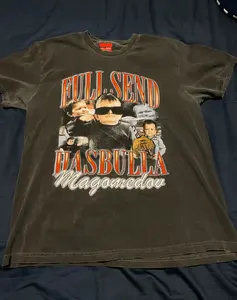 Vintage Hasbulla Graphic Tee- Full Send Streetwear - Retro Hasbulla Magomedov Shirt All Colors, Gift for Women Men, Made In USA, US Size S-6XL, 100% cotton, Classic Fit, Unisex T-Shirt