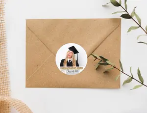Custom Graduation Stickers with photos, Graduation Decorations 2025, Graduation gift