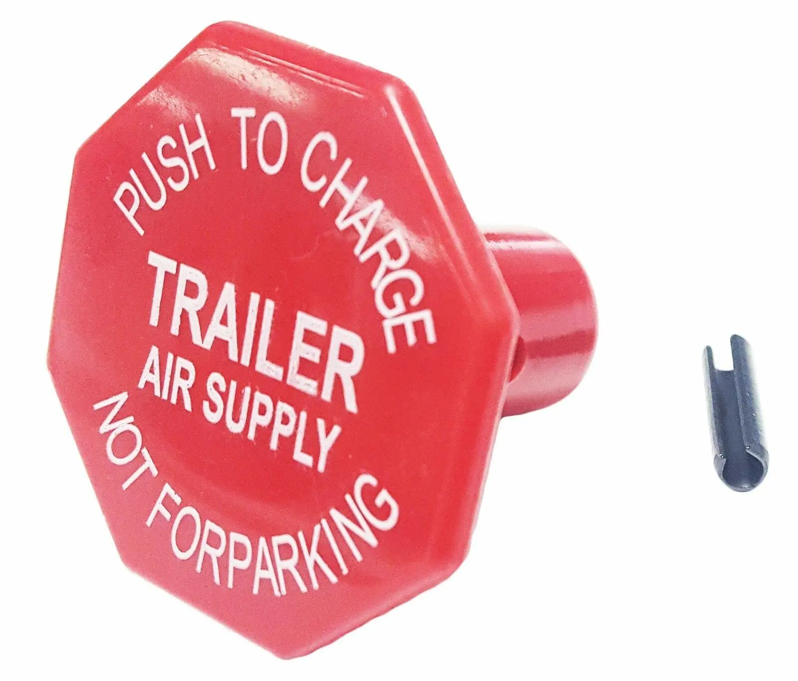 TORQUE Red PP-7 Trailer Air Supply Push-Pull Knob with Roll Pin for Dash Brake Control Valve (Replaces Bendix 290655) (TR290655)
