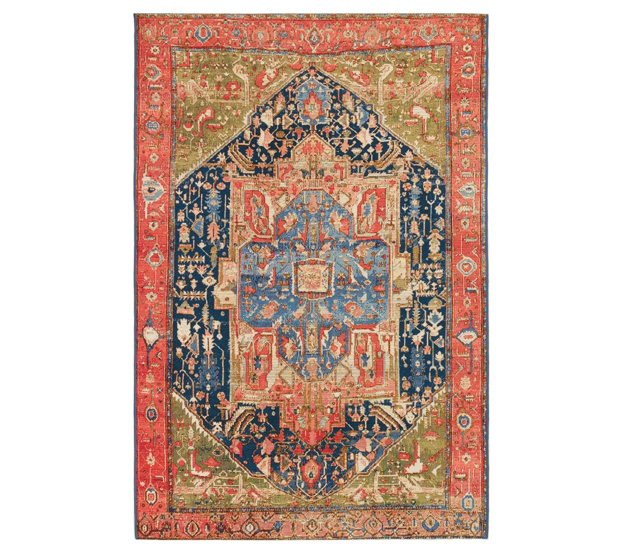 Liora Manne 5' x 8' Marina Heriz In/Out Rug Red