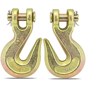 Heavy Duty Chain Hook, Forged Grade 70 Grab Hooks for Truck, Trailer, Rigging, Fishing Boat and Crane, 51,000 Lbs Capacity(1/2IN,2PCS)