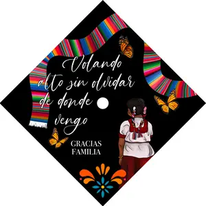 Mis Raices Graduation Cap Topper