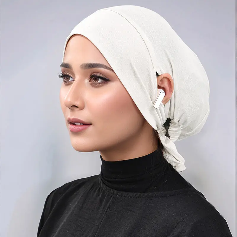 Modal Tie-Back Under Cap with Ear Openings(MH204)