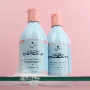 Bond Repair Wash Day Restoring Duo Shampoo and Conditioner Vegan Keratin and Sulphate Free for Damaged and Coloured Hair by Nature Spell