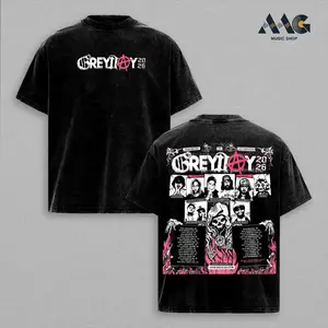 Retro Grey Day 2026 Tour Shirt, Vintage G59 Graphic T-Shirt, G59 Design Streetwear Tee, Underground Rap Hip Hop Graphic Shirt, Concert Tour Merch Aesthetic, Heavyweight Cotton Unisex Tee, Gift For Music Fans