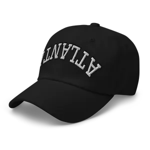 RIVEMUG NX Upside Down Atlanta Cap Embroidered Curved Bill Relaxed Fit Low Crown Adjustable ATL Hat