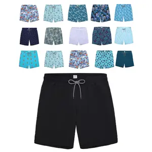 Men's Big & Tall Blue Swimtrunks Activewear | Quick Dry Mesh Lined Beach Shorts with Elastic Waist | Ideal for Casual Surfing, Beach Days & Vacations