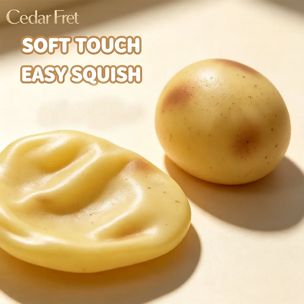2.56 Inch Mini Non Rebound Potato Squishy Toy, Vaseline Smooth Texture Slow Squeeze Fidget Ball, Stress Relief Sensory Toy For Adults Daily Play，Outdoor leisure equipment，Indoor leisure equipment
