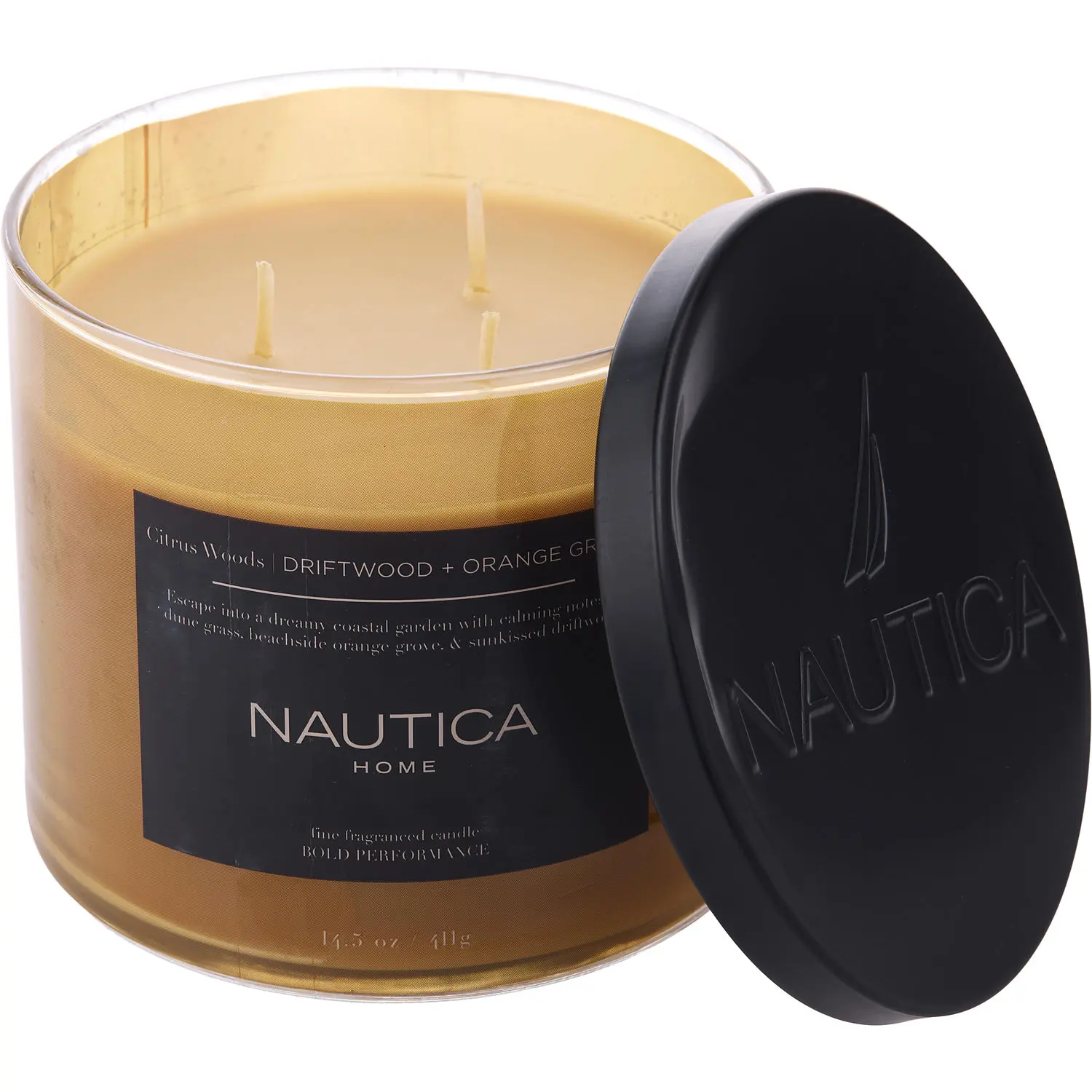 Nautica Citrus Woods By Nautica Candle For Unisex