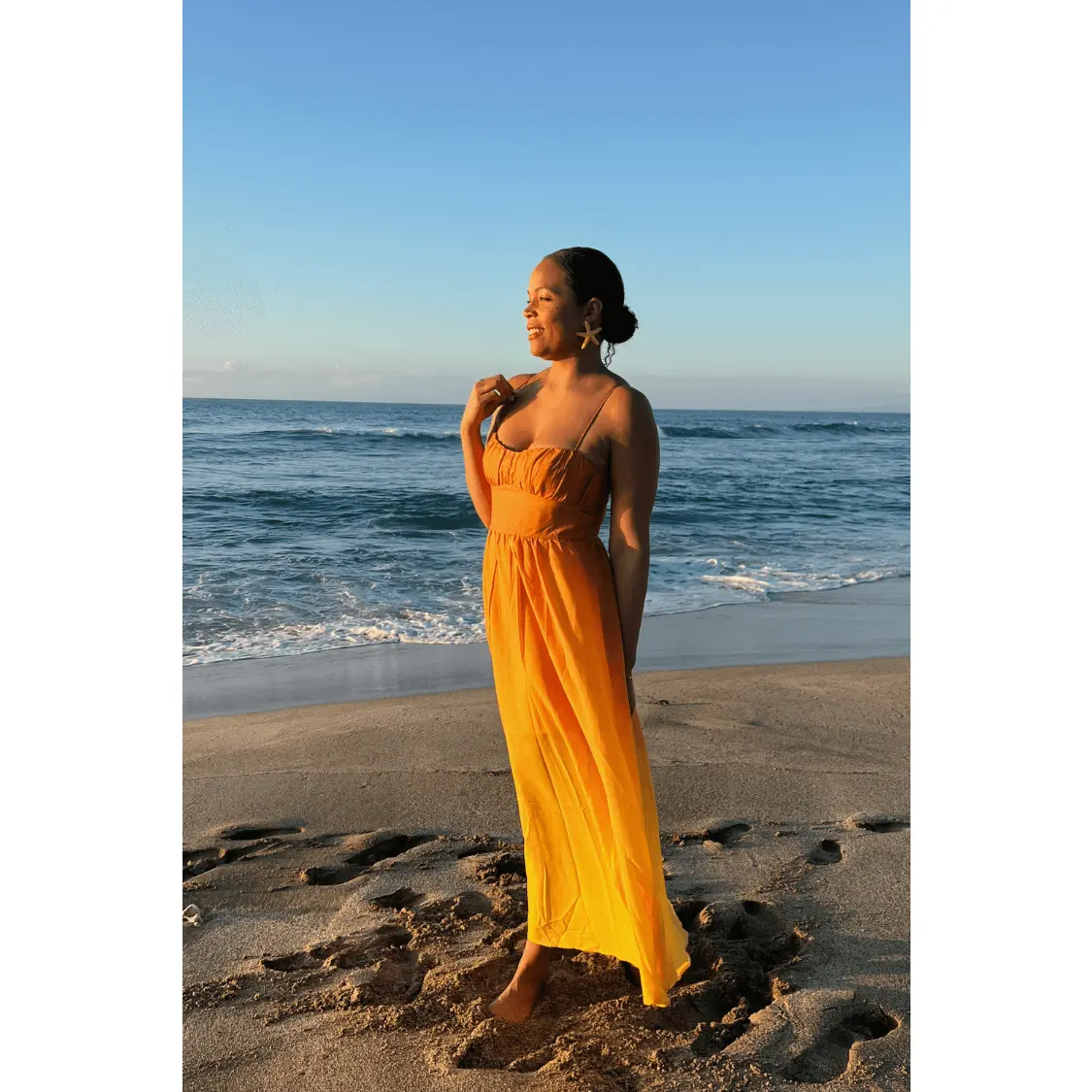Wailea Sunset Ombre Maxi Dress - Orange