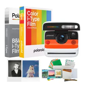 Polaroid Flip Instant Camera with Sonar Autofocus (White) with Film and Film Kit