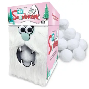 Yeti Snowbrawl - A Snowball Stacking Brawl Card Game - Includes 40 Snow Balls - Fun Board Game for Kids, Teens, Adults