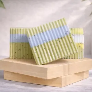 Lemon Pound Cake Yoni Bar Soap - Soft Creamy Texture & Comfort Scent for Daily Skin Care & Cleansing - Refreshing Aroma for Fresh Start - Scented