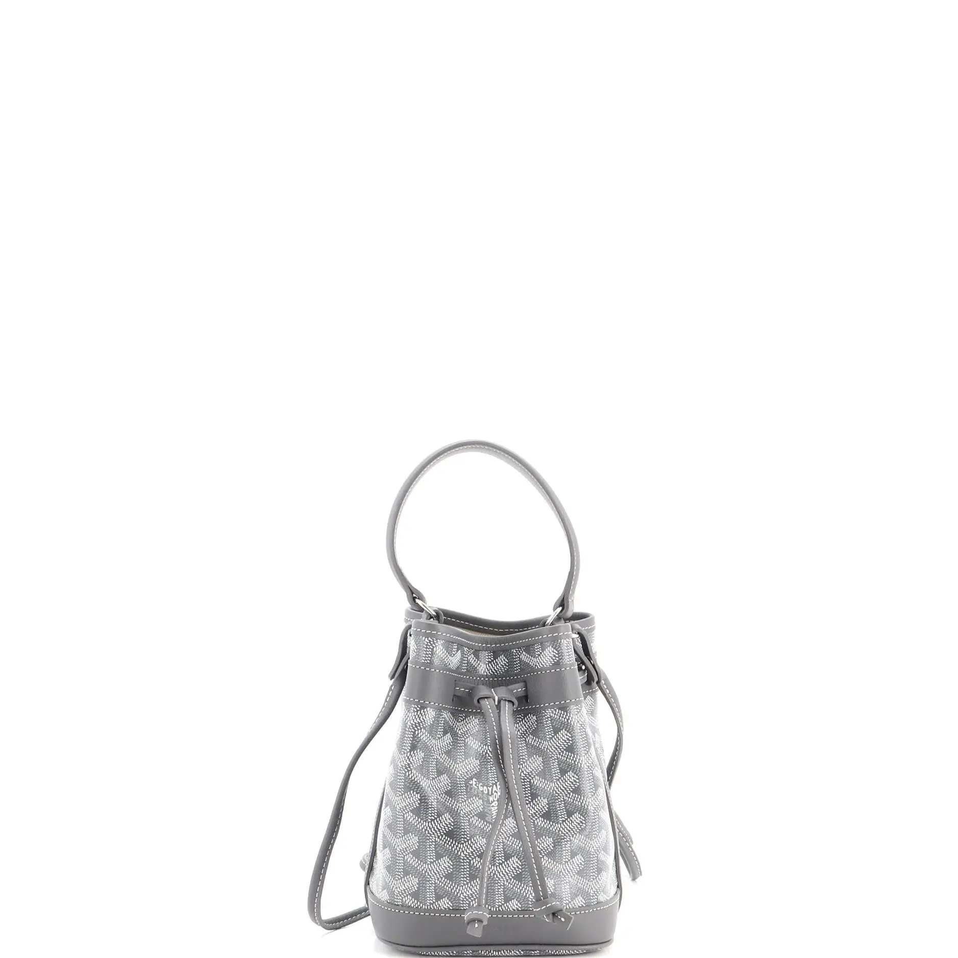 Pre-owned Goyard material Bucket Bags Petit Flot Bucket Bag Coated Canvas Mini by Rebag