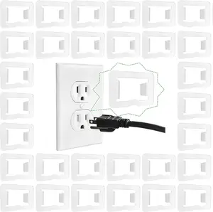 30 Pack Loose Outlet Plug Fix, Secure Plug Lock for Loose Wall Sockets, Fire-Safe Adhesive Insert | Universal 110V Receptacle Stabilizer | Travel-Sized Electrical Safety Solution