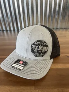 FAFO Grey/Black Richardson 112 Hat