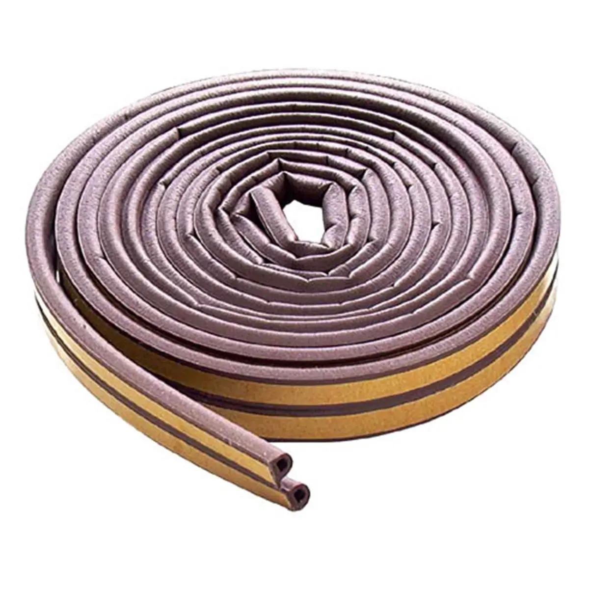 MD Products Weather Stripping Roll, EPDM Rubber Seal for Doors and Windows, Remains Flexible for 10 Years, 17ft Length, Door Hardware, Self-Adhesive Strip, All-Season, Adhesive Tape, 17 Ft X 5/16 In X 2-3/64 In