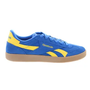 Reebok Smash Edge Mens Blue Suede Lace Up Lifestyle Sneakers Shoes