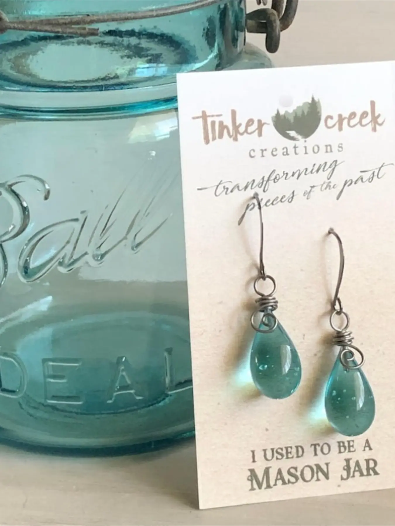 New Cross-Border Glass Water Drop Vortex Creative Jewelry Earrings, Women's European and American Fashion Festival Gift Ear Accessories