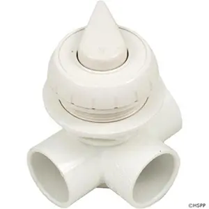 212 MAIN 1 in. SPG Horizontal Diverter Valve - White Waterway Plastics Component for Pumps, Plumbing Systems (SPG Valve)