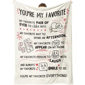 Girlfriend Gifts, Anniversary Birthday Gifts for Girlfriend Boyfriend- I Love You Blanket for Him Her- Romantic Blanket for Him Her Husband Wife