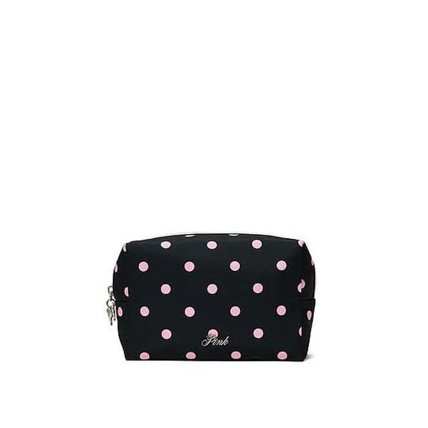 PINK Top-Zip Makeup Bag