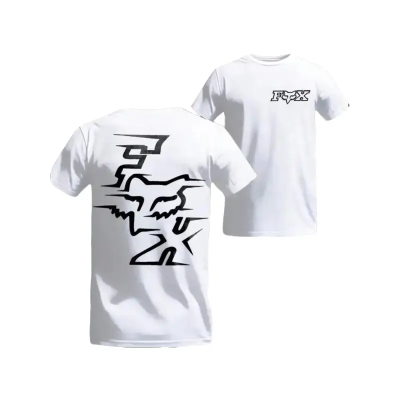 Men's Standard Cut Streetwear T-Shirt - Soft Cotton Blend, Short Sleeve, Funny Fox Print, Casual Top for Everyday Wear, Pair with Jeans, Menswear Tshirt, Shortsleeve, Round Neck