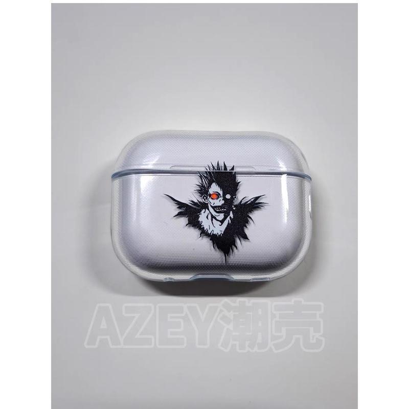Death Note Earphone Case for Apple Airpods 4 1 2 3 Pro Yagami Light Lawliet Ryuk Protective Cases Anime AirPods Case