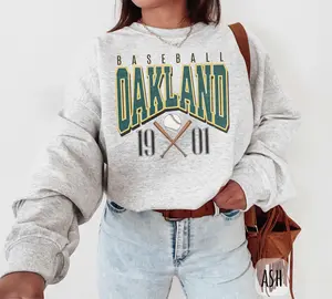 [SALE UP TO 49%] Vintage Oakland Baseball Sweatshirt | Retro Oakland Baseball Shirt For Men and Women | The Town Baseball Tee