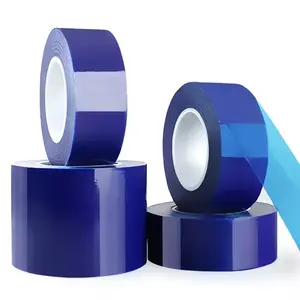 YITAP 1 Roll Blue PE Protective Film - Residue-Free, Scratch-Resistant Wheel Hub & Rim Protection, Suitable for Dust Prevention on Glass, Stainless Steel, Furniture, and Appliances, Industrial Adhesive Tape
