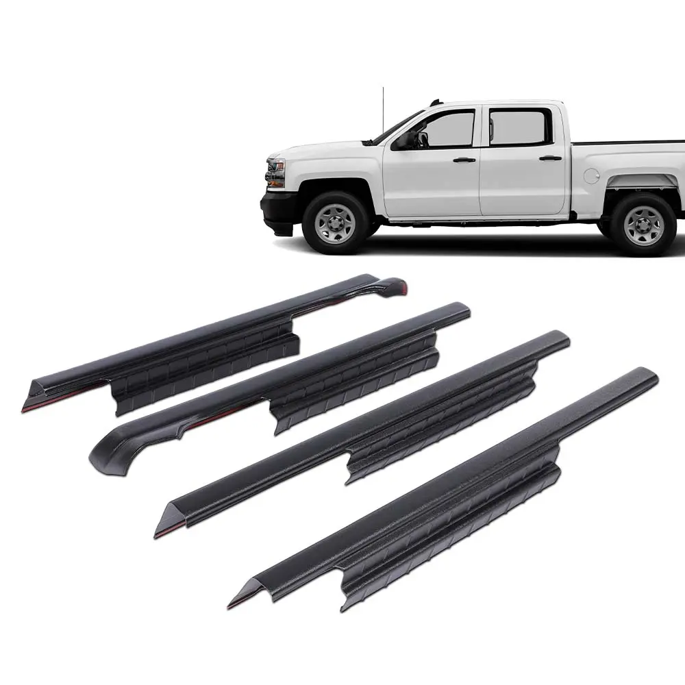 4PC Rocker Panel Guards, Heavy Duty Body Kit Armor Protector & Body Kit Accessories, Fit for 14-18 Chevy Silverado 1500 Crew Cab Truck, Automotive, Car Accessories