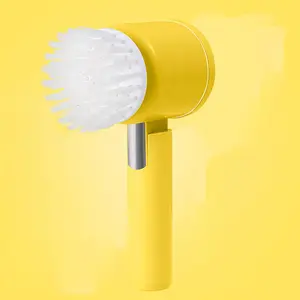 Electric Spin Scrubber, Rechargeable Handheld Spin Scrubber with 3 Brush Heads, Household Cleaning Tool for Bathroom & Kitchen