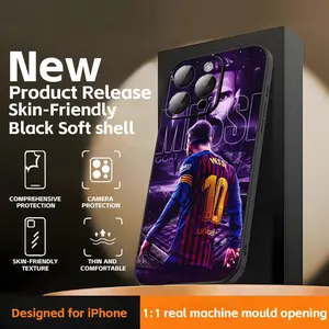 Lionel Messi 1 Protective Phone Case Soft black Shockproof Cover For iPhone17 16 16e 15 14 13 12Plus Mini Pro Max