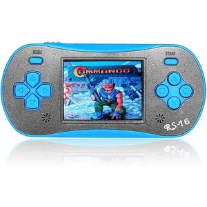 Handheld Game  Kids - Portable Classic Controller 260 Game 2.5 inch LCD Retro Arcade Video Game System Children's Birthday Gift (Blue)