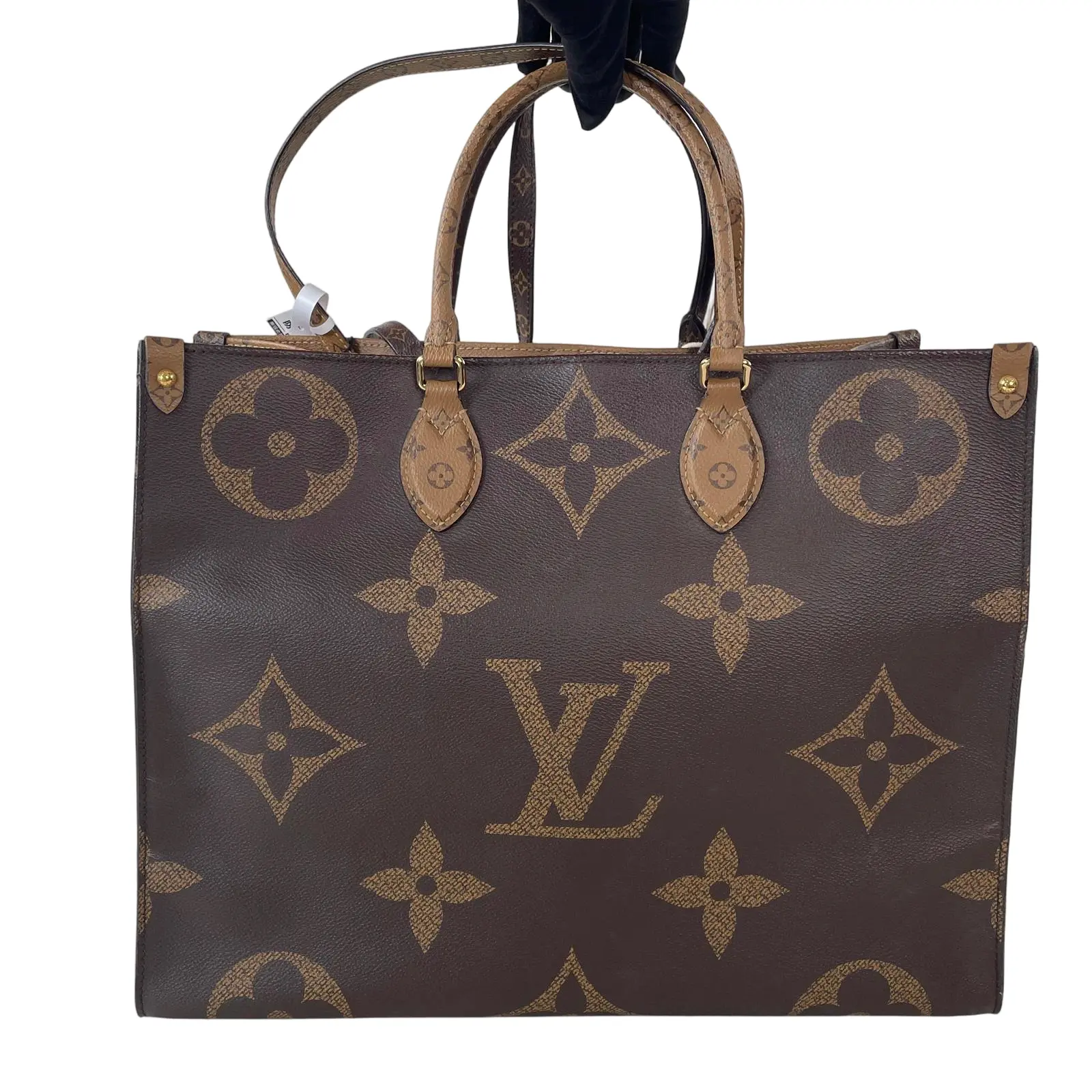 Pre-owned Louis Vuitton Monogram Giant Crossbody Bags OnTheGo GM++bag charm++