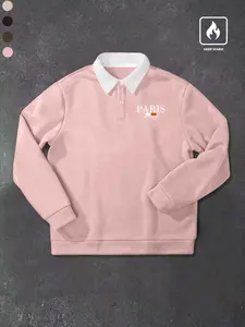 Men's Autumn Winter Classic Half Button Polo Long Sleeve Hoodie, Casual Outdoor Fitted Pullover Sweatshirt, Simple Design, Comfortable Fit, Perfect for Daily Wear