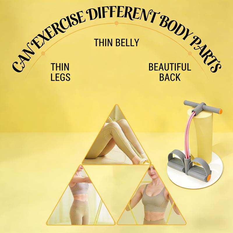 Manual Tension Training Pedal Resistance Band, Eco-Friendly Natural Latex Yoga Stretching Band, Multifunctional Adjustable Elastic Band for Home Gym Arm & Waist and Abdomen Training, Exercise Equipment, Suitable for Both Men and Women