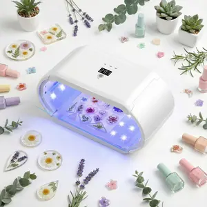 48 LED UV Resin Curing Light, Adjustable Timer, Fast Cure, Large Size, Portable Foldable, Ideal for DIY Enthusiasts Lover