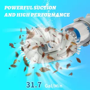 Pool Stomach P1130 Cordless Handheld Pool Vacuum Cleaner for In-Ground & Above Ground Pools, Spas, Hot Tubs