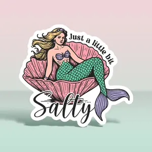 JUST A LITTLE BIT SALTY MERMAID IN SHELL