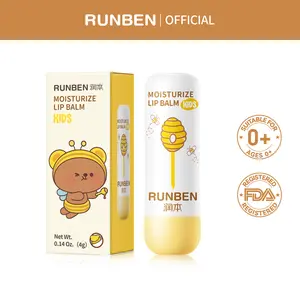RUNBEN Baby & Kids Moisturizing Lip Balm, for Dry Cracked Lips, 0+, 4g
