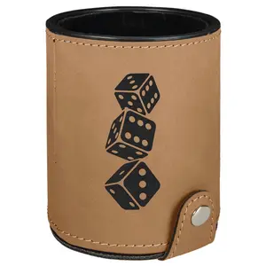 Customizable Dice Cups - Leatherette