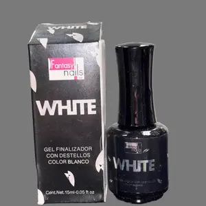 Fantasy Nails White Finish Gel Extra Shine - 15ml for Long-Lasting Nail Care
