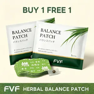 2 Packs FVF Balance Patch - 10 Patches for Natural Relief and Energy Boost - Japanese Herbal Formula - Made in Japan