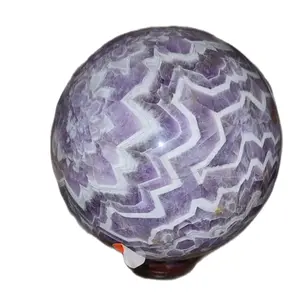 Chevron Amethyst Quartz Sphere 140mm 7 lbs Crystal Ball