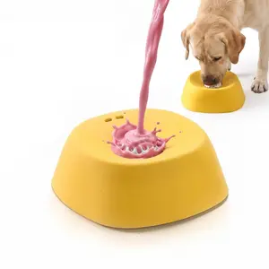 PawPace Dog Slow Feeder Bowl with Ball, Mess-Free Dog Interactive Dispenser Lick Bowl for Liquid Treats, 180ml Calming Enrichment Bowl for All Anxious Dogs