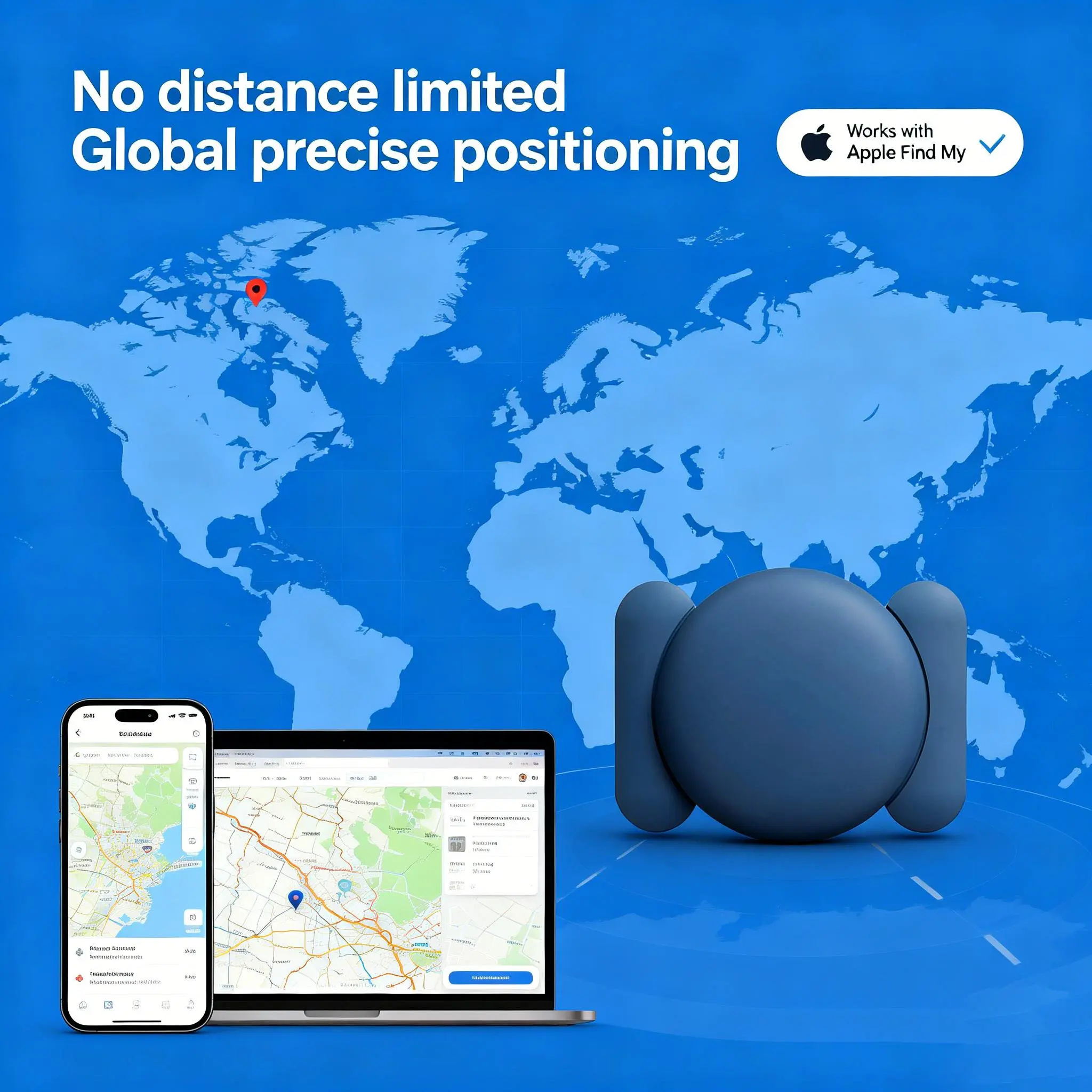 2PCS Mini GPS Tracker for Cars with Strong Magnet Weatherproof Case,Real Time Mini tracker Device,Best Hidden Magnetic Locator,No Monthly Fee,Wireless Key Finder-Works with apple Find,Never Lose Phone Smart Tracking Tag Waterproof Tracking