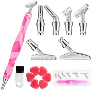 1set Diamond Painting Accessories Tool Organizer, Diamond Painting Pen, Drill, Glue Clay, Small Brush, 5D DIY Diamond Art Kit