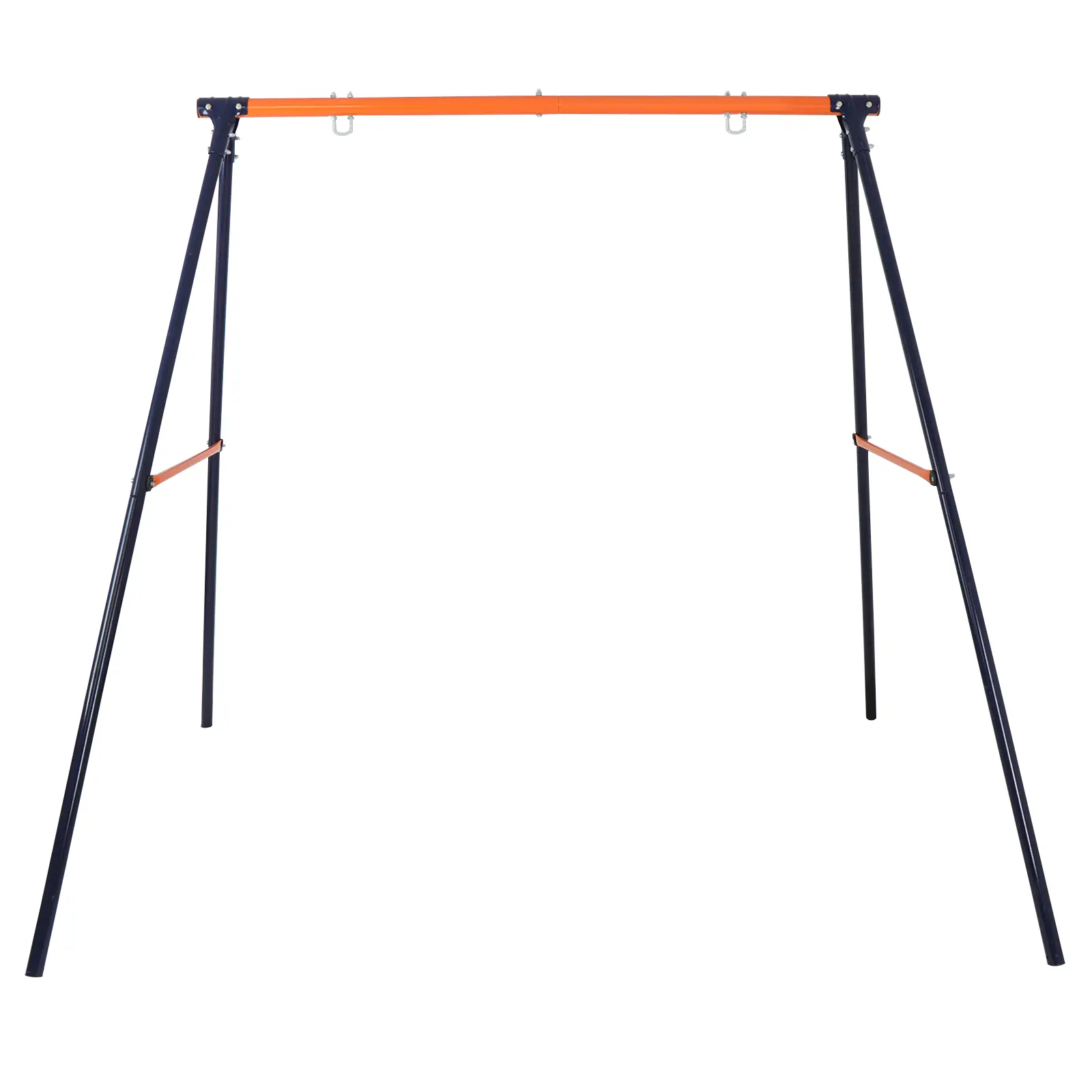 Segawe Kids A-Frame Swing Stand, Heavy-Duty Steel Playground Equipment, 440 lbs Max Load Outdoor Backyard Gear with Durability, 87 x 64 x 71 inches, for 3-10 Years Toddler Playground Outdoor, Metal Playground Equipment